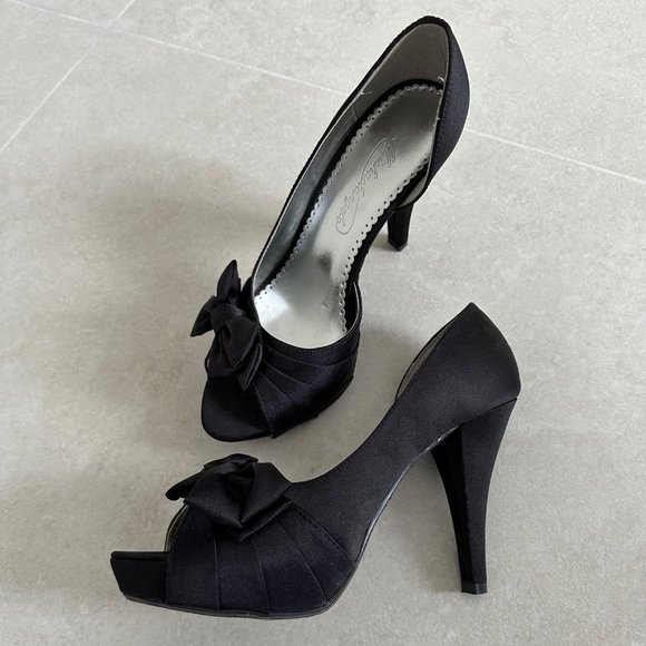 Satin Open-toed Shoes - Picture 4 of 4